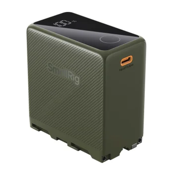 SmallRig NP-F970 akumuliatorius, 10 500 mAh, USB-C, žalias