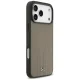 Mercedes dėklas iPhone 17 Pro Max telefonui Leather The Move MagSafe, smėlio spalvos
