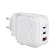 Uniq Verge Pro 66W GaN USB-C tinklo įkroviklis, baltas
