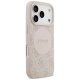 Guess dėklas iPhone 17 Pro telefonui 4G Circle Classic Logo MagSafe, rožinis