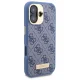 Guess dėklas iPhone 16 Plus telefonui 4G Logo Plate MagSafe, mėlynas