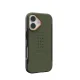 UAG Civilian MagSafe dėklas iPhone 17 telefonui, alyvuogių ir oranžinė