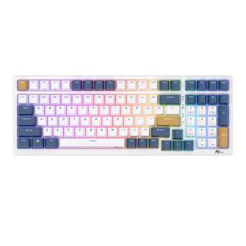 Mechaninė klaviatūra Royal Kludge RK98 RGB, Red switch, mėlyna