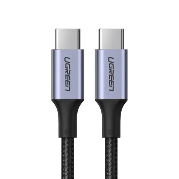 Ugreen US316 USB-C į USB-C laidas 100W 5A 480Mb/s 1m, pilkas