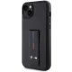 BMW dėklas iPhone 14 / 15 / 13 su Grip Stand Hot Stamp rankenėle, juodas