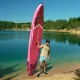 Pripučiama SUP irklentė TSUNAMI T10 PRO 350 cm, rožinė