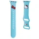 Hello Kitty Apple Watch 38/40/41mm dirželis Silicone Kitty Head, mėlynas