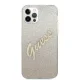 Apple iPhone 12 / 12 Pro 6.1\'\' Guess Gradient Script Case Cover (GUHCP12MPCUGLSGO), Gold
