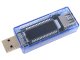 USB įtampos ir srovės matuoklis (Voltmetras / Ampermetras), mėlynas