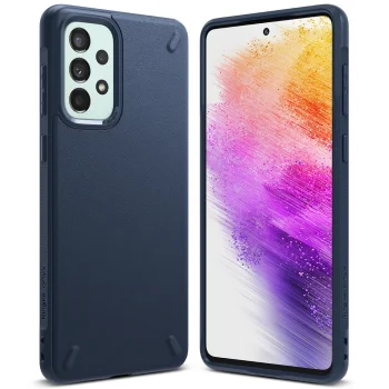 Ringke Onyx dėklas telefonui Samsung Galaxy A73, tamsiai mėlynas