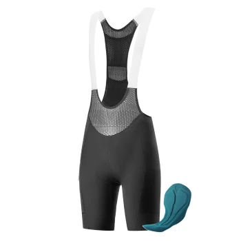 Rockbros TLDK001-1 ROAD TO SKY Men's Bib Shorts with Pad Size M, Black