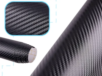 3D anglies pluošto plėvelė Case 130005, 1.27x28m, juoda