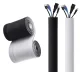 3m Cable Management Sleeve Wire Organizer, Black