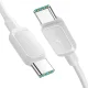 Joyroom S-A14 USB-C į USB-C laidas 60W 1.2m, baltas
