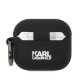 Karl Lagerfeld AirPods 3 Case Silicone Choupette Head 3D, Black