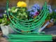 3-Ring Plant Support Cage for Potted and Garden Plants, Green