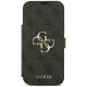 Atverčiamas dėklas Guess Book 4G Metal Logo iPhone 18 Pro Max / 17 Pro Max, juodas