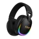 Belaidės žaidimų ausinės ONIKUMA GT805, Bluetooth / 2.4 GHz, RGB, juodos