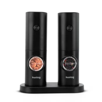 Huslog elektrinių malūnėlių rinkinys su USB įkrovimu