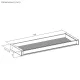 Ergo Office ER-302 W stalčius tvirtinamas po stalu, 758 mm, 10 kg, Baltas