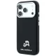 Dėklas Karl Lagerfeld Grained Heads Metal MagSafe, iPhone 17 / 18 Pro Max, juodas