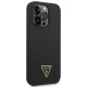 Guess dėklas iPhone 14 Pro Max telefonui Silicone Triangle, juodas