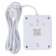 Maitinimo šakotuvas Maclean MCE388 W, 2 lizdai, 3x USB, 2500W, 3 m, baltas