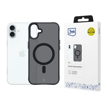 3mk iPhone 16 Plus dėklas Smoke MagCase su MagSafe, pusiau skaidrus