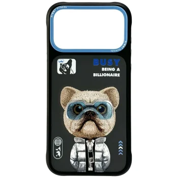 Nimmy Cool&Cute 2.0 dėklas telefonui iPhone 17 Pro, juodas