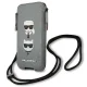 Karl Lagerfeld Saffiano Karl&Choupette Head telefono krepšelis, pilkas