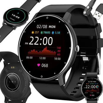 Išmanusis laikrodis su Bluetooth skambučiais 06337, juodas
