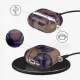 Dėklas Tech-Protect Lamano ausinėms AirPods 4, rudas ir violetinis