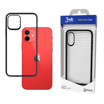 Apple iPhone 12 mini 5.4" 3MK Satin Armor Case Cover, Transparent