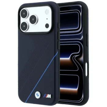 BMW M Tire Track Blue Line MagSafe dėklas iPhone 17 / 18 Pro Max, Navy Blue