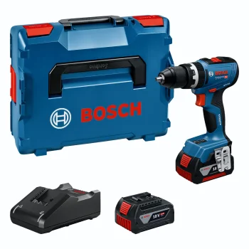 Akumuliatorinis smūginis gręžtuvas-suktuvas Bosch GSB 18V-65, 18 V, 2x 5.0 Ah