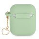 Guess Silicone Charm Heart dėklas AirPods 1/2, Žalias