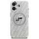 Karl Lagerfeld IML Glitter Karl & Choupette Heads MagSafe dėklas iPhone 16, pilkas