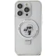 Karl Lagerfeld Ring Stand MagSafe dėklas iPhone 13 Pro Max, baltas