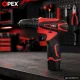 OPEX TOOLS OPX28032 akumuliatorinis bešepetėlinis gręžtuvas, 2x12V