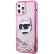 Karl Lagerfeld dėklas iPhone 12 / 12 Pro telefonui, rožinis