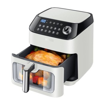 Karšto oro gruzdintuvė Leacco AF020, 4.5L, 1050W, balta