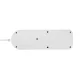 Maclean MCE508 W ilgintuvas-rozetė, 4 lizdai, USB-A/C, 1.5m, baltas