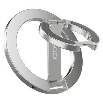 Dvipusis magnetinis telefono žiedas-stovas SODI ST04 su MagSafe, sidabrinis