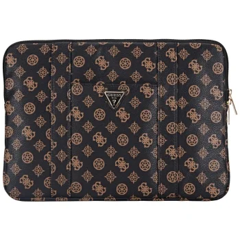 Guess Sleeve Peony Pocket Triangle 14" Laptop Bag - Black