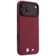 BMW M Carbon Printed Ring MagSafe case for iPhone 18 Pro Max / 17 Pro Max, burgundy