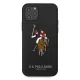 Apple iPhone 12 Pro Max 6.7\" US Polo Embroidery Collection Case Cover (USHCP12LPUGFLBK), Black