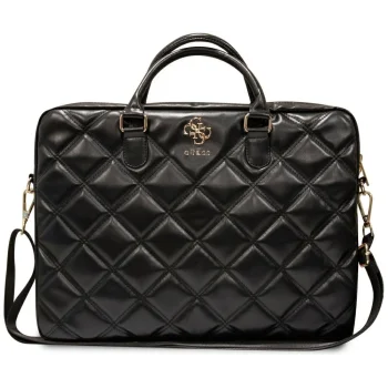 Guess Quilted 4G krepšys nešiojamam kompiuteriui iki 16", juodas
