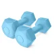 4Fizjo 1927 Bitumen Dumbbells, 2 x 0.5 kg, Light Blue