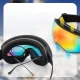 Vaikiški slidinėjimo akiniai Rockbros SP284 su UV filtru ir nerasojančiu lęšiu, balti