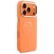 Karl Lagerfeld Karl RSG Logo MagSafe dėklas iPhone 17 Pro telefonui, oranžinis